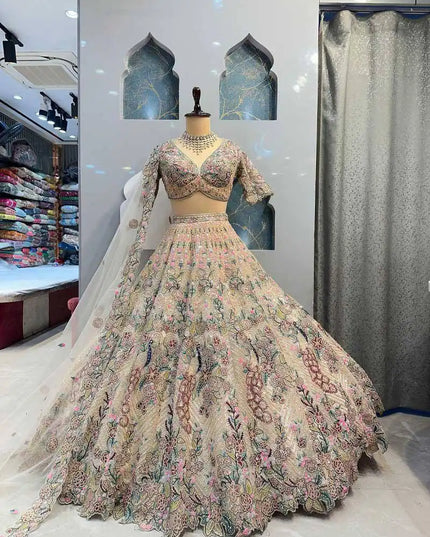 SBD 1771 Twinkle Silk Lehenga Choli Peacock Design