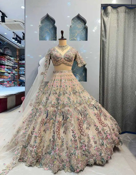 SBD 1771 Twinkle Silk Lehenga Choli Peacock Design