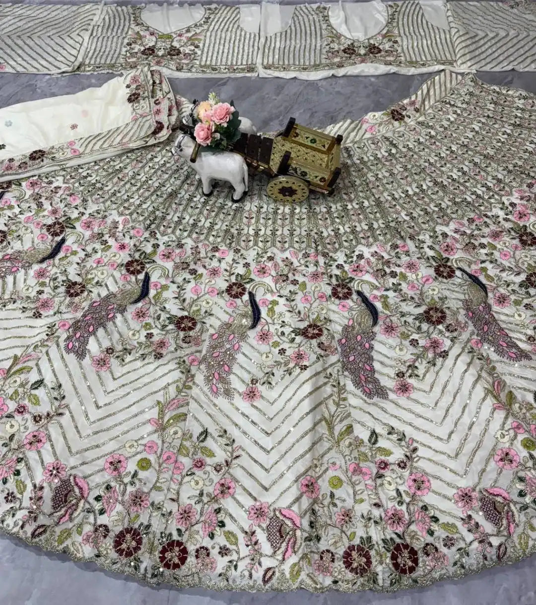 SBD 1771 Twinkle Silk Lehenga Choli Peacock Design