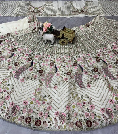 SBD 1771 Twinkle Silk Lehenga Choli Peacock Design
