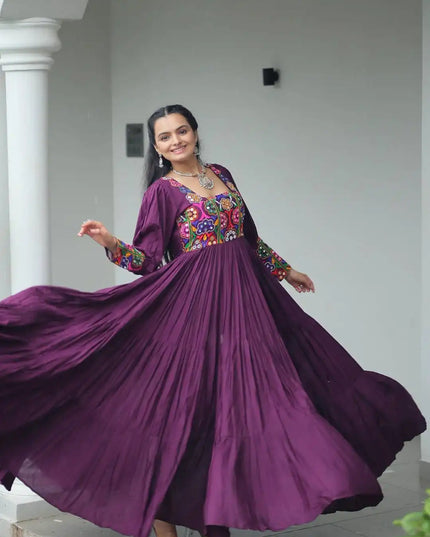 Mohini 9255 Purple Color Navratri Gown Collections 2025