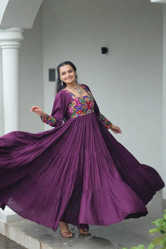 Mohini 9255 Purple Color Navratri Gown Collections 2025