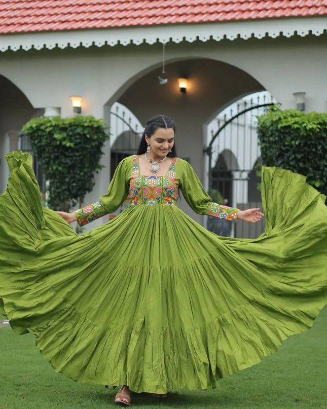 Mohini 9255 Green Color Navratri Gown Collections 2025