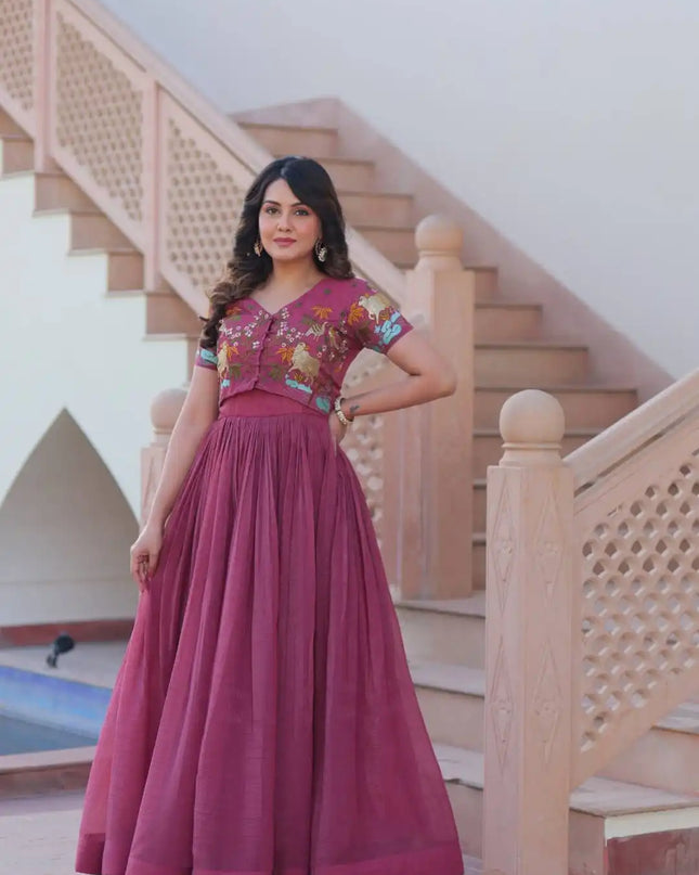 Moni 1170 Ladies Readymade Koti Gown For Women Collection
