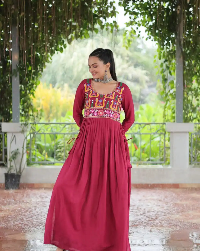 Moni 1183 Rayon Kurti Navratri Western Collection 2025