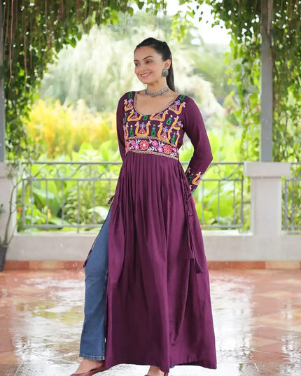 Moni 1183 Rayon Kurti Western Collection 2025