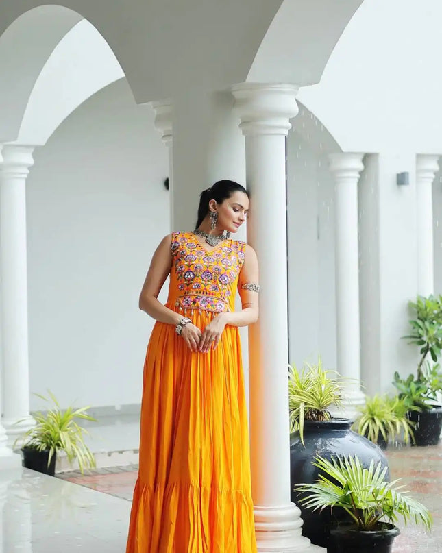 Mohini 9258 Reyon Navratri Gown Dress Collection 2025