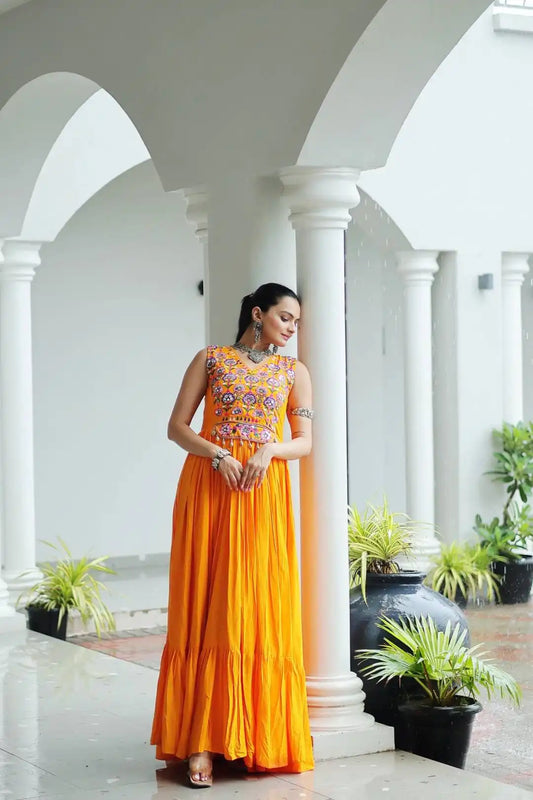 Mohini 9258 Reyon Navratri Gown Dress Collection 2025
