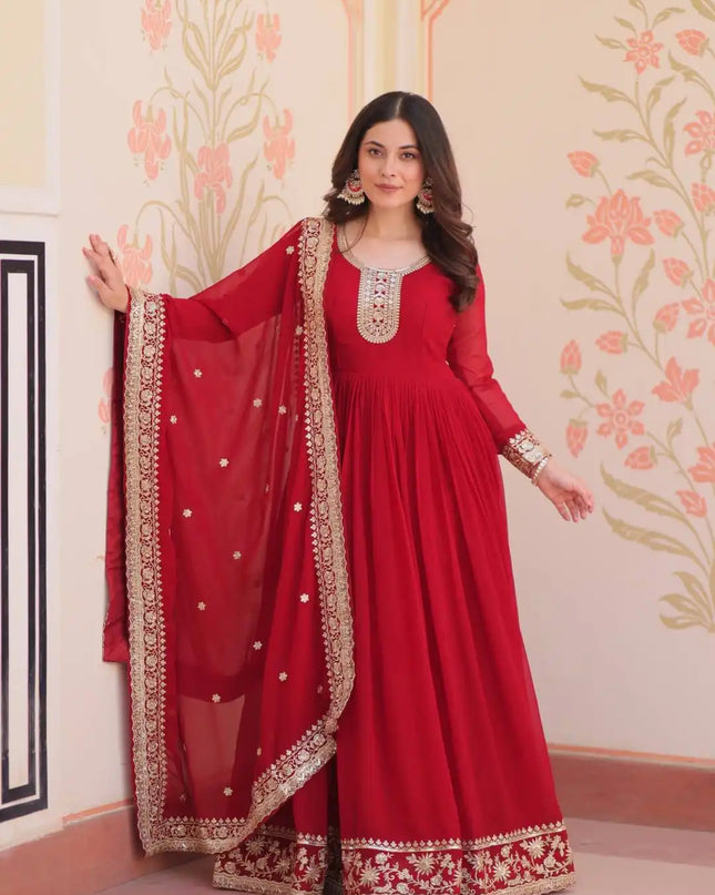 Mohini 9241 Designer Readymade Gown Dupatta Collection