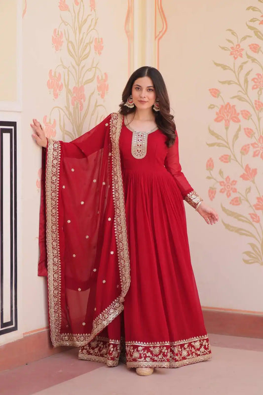 Mohini 9241 Designer Readymade Gown Dupatta Collection