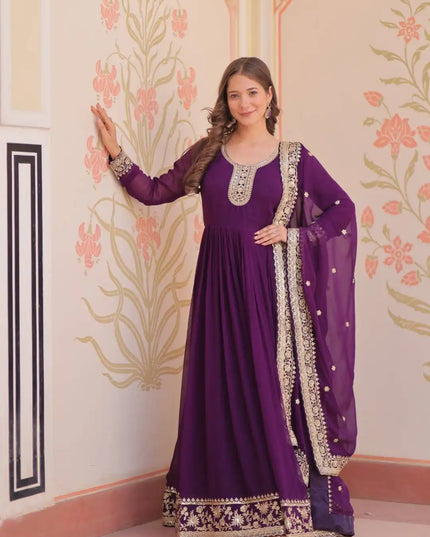 Mohini 9241 Readymade Gown Dupatta Collection