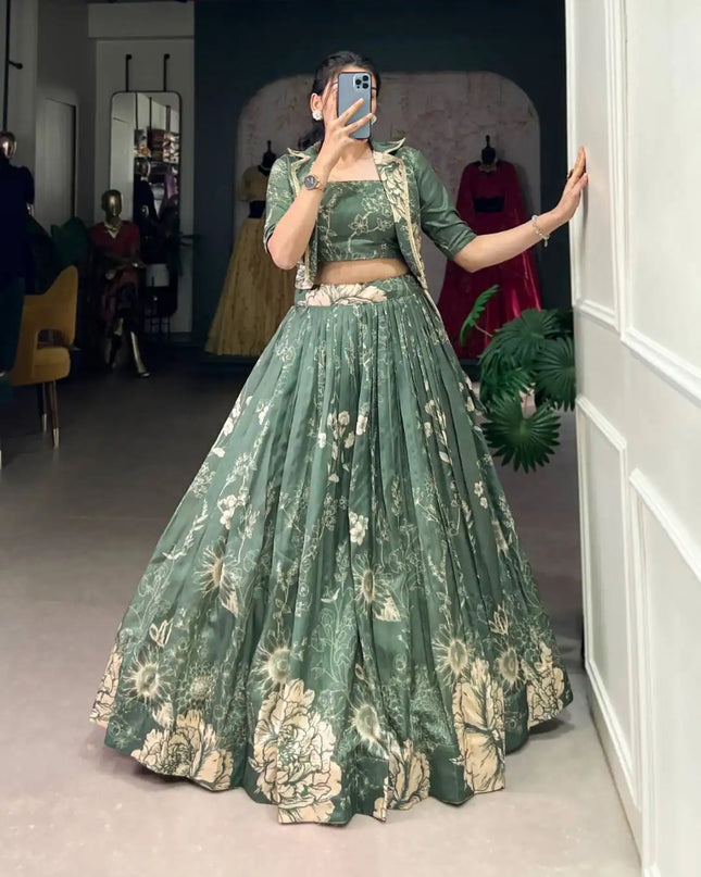 WMN 1129 Tussar Silk Wedding Lehenga Choli 2025