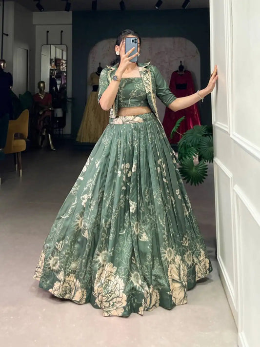 WMN 1129 Tussar Silk Wedding Lehenga Choli 2025
