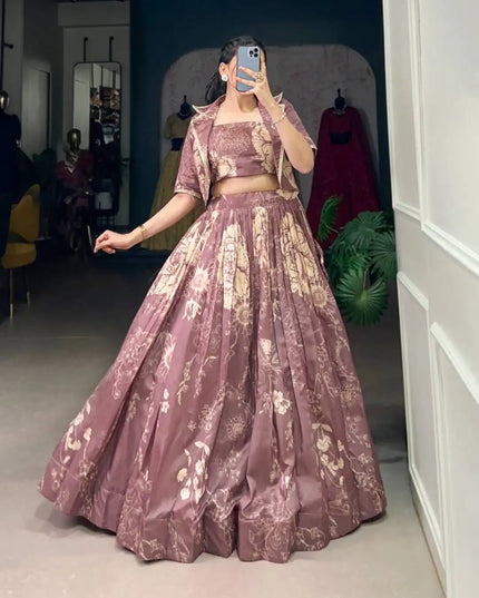WMN 1129 Tussar Silk Wedding Party Lehenga Collection