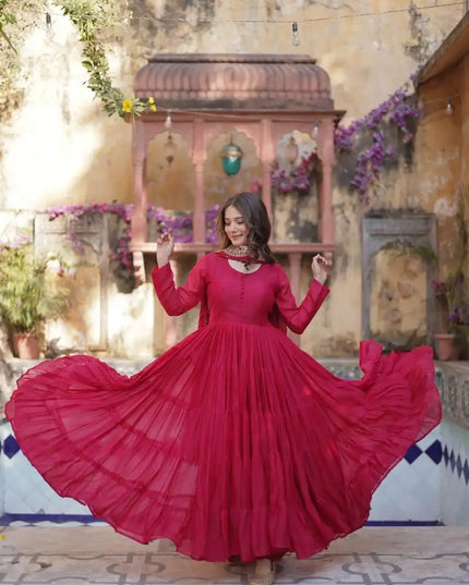 Mohini 9212 Georgette Readymade Gown Dupatta Collection