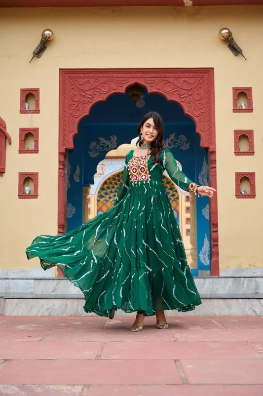 Moni 1187 Anarkali Navratri Kurti Latest Collection
