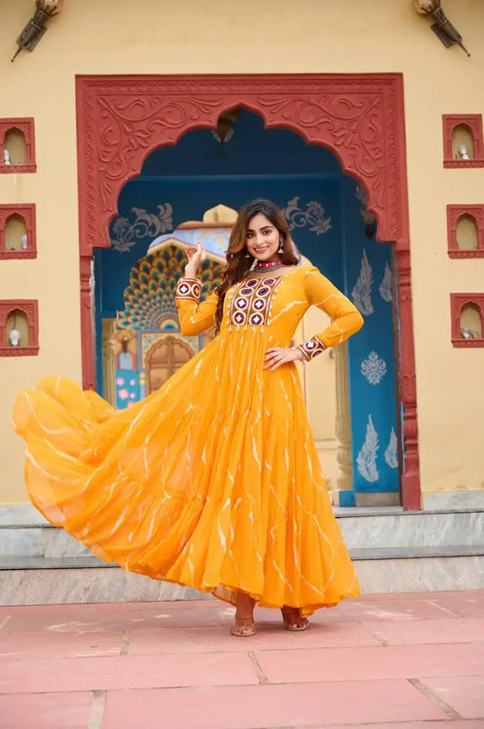 Moni 1187 Anarkali Navratri Kurti Latest Collection 2025