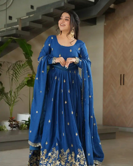 Moni 1166 Blue Color Designer Readymade Gown For Women Collections 2025
