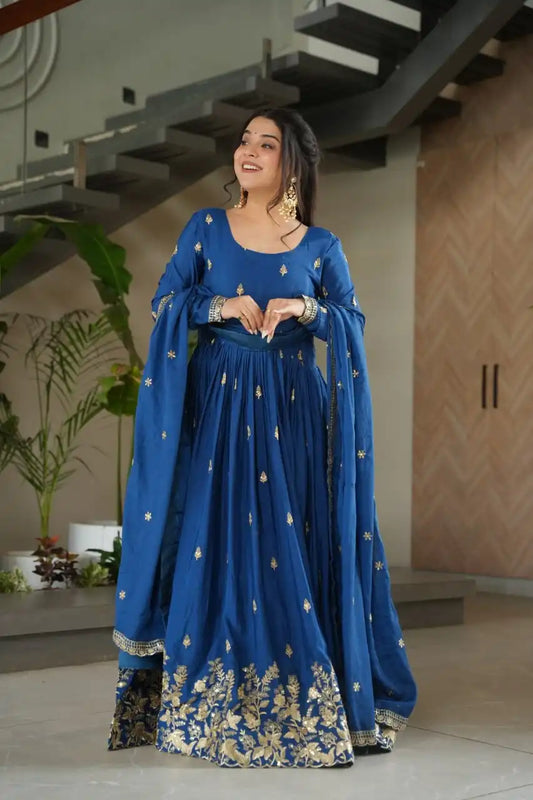 Moni 1166 Blue Color Designer Readymade Gown For Women Collections 2025