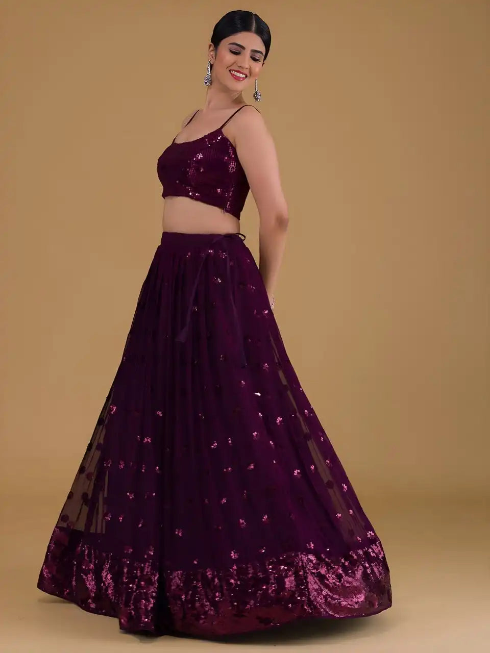 Zeel 15068 Purple Georgette Wedding Lehenga Choli 2025