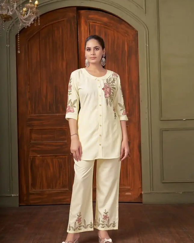 Lila Vol 18 Rayon Co Ord Set Western Design With Multi Embroidery Work 2025