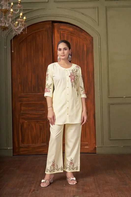 Lila Vol 18 Rayon Co Ord Set Western Design With Multi Embroidery Work 2025