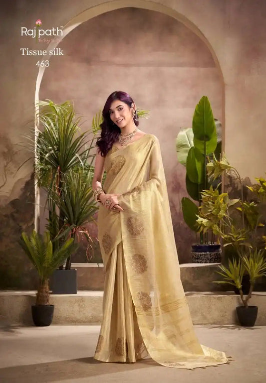 Rajpath Kiri Silk Tissue Silk Party Wear Saree 463