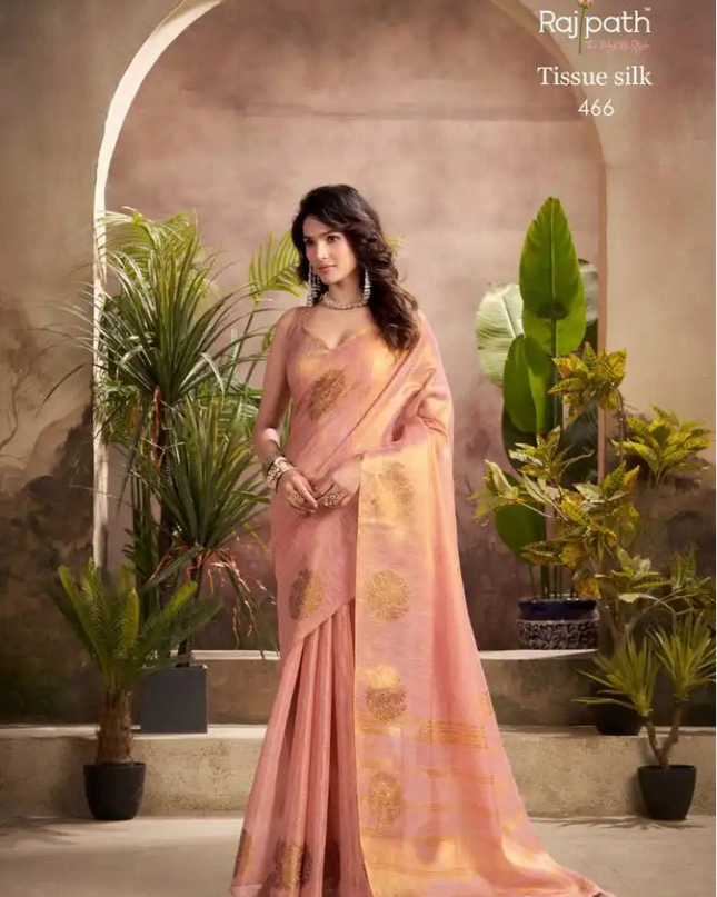 Rajpath Kiri Silk Tissue Silk Party Wear Saree 466