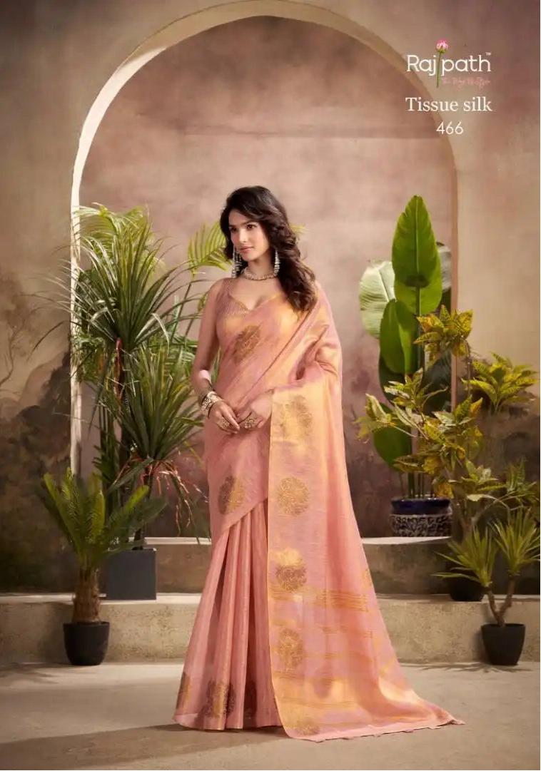 Rajpath Kiri Silk Tissue Silk Party Wear Saree 466