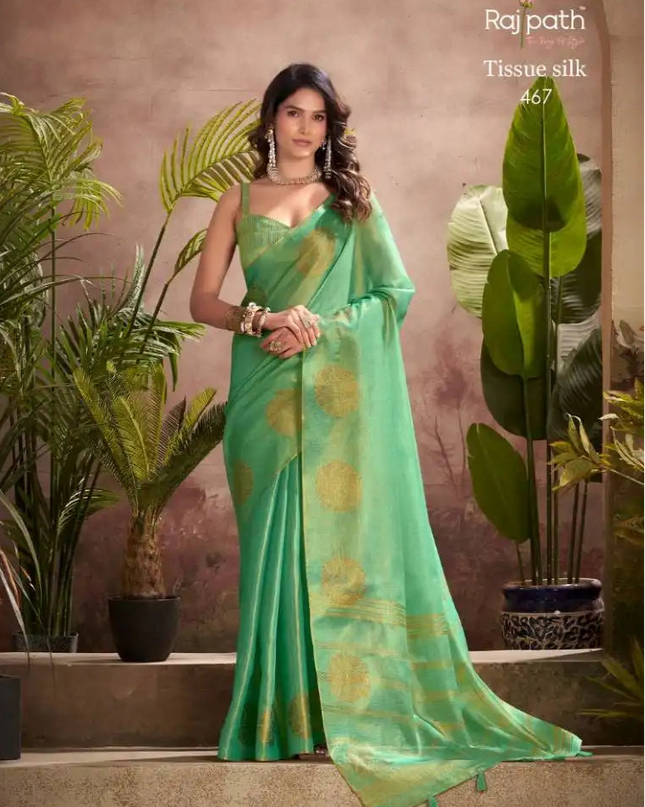 Rajpath Kiri Silk Tissue Silk Party Wear Saree 467
