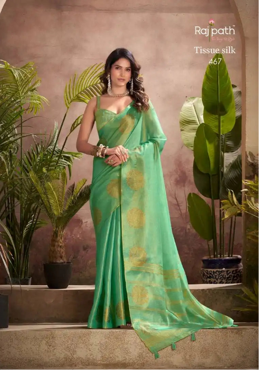 Rajpath Kiri Silk Tissue Silk Party Wear Saree 467