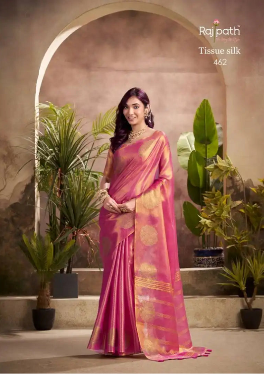 Rajpath Kiri Silk Tissue Silk Party Wear Saree 462