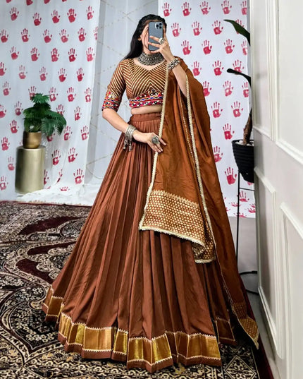 WMN 1747 Pure Chanderi Lehenga Choli Navratri Collection 2025