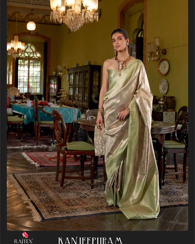 Rajtex Kanjeepuram Canva Silk Festival Wear Saree 422001