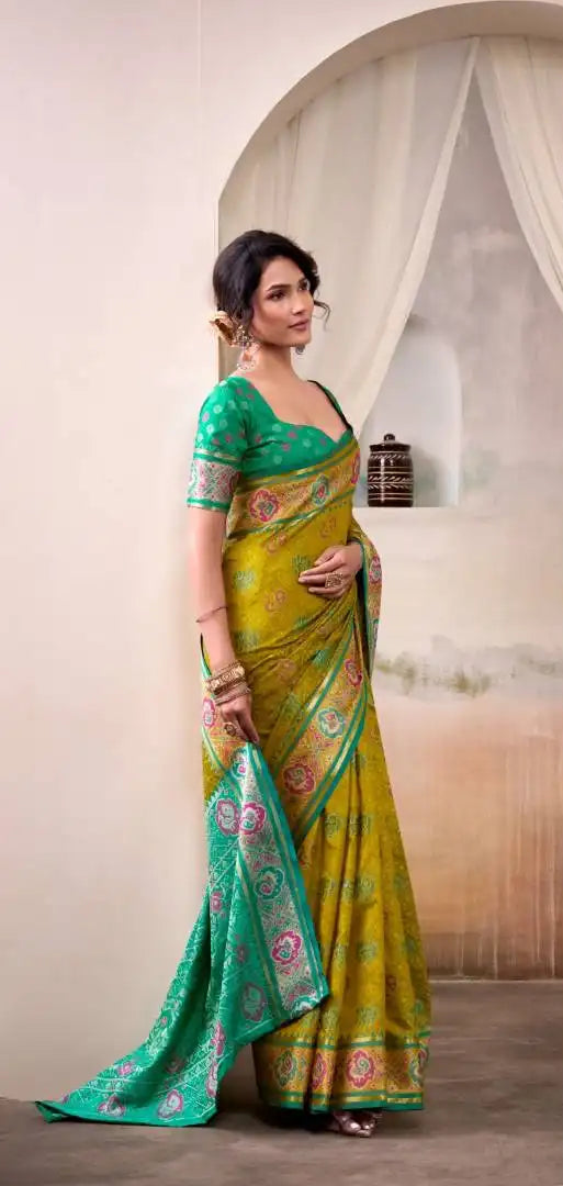 Rajpath Airavat Patola Silk Festival Wear Saree Wholesale 506
