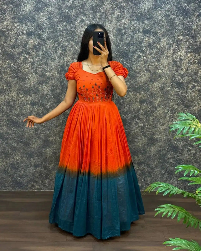 Vally Vol 81 Girl Mul Cotton Frock Kurti With Fancy Sleeve