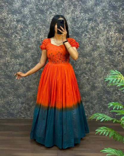 Vally Vol 81 Girl Mul Cotton Frock Kurti With Fancy Sleeve
