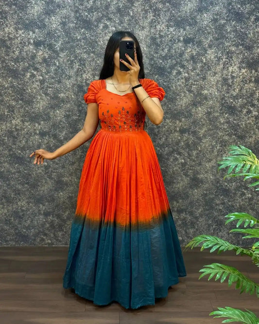 Vally Vol 81 Girl Mul Cotton Frock Kurti With Fancy Sleeve