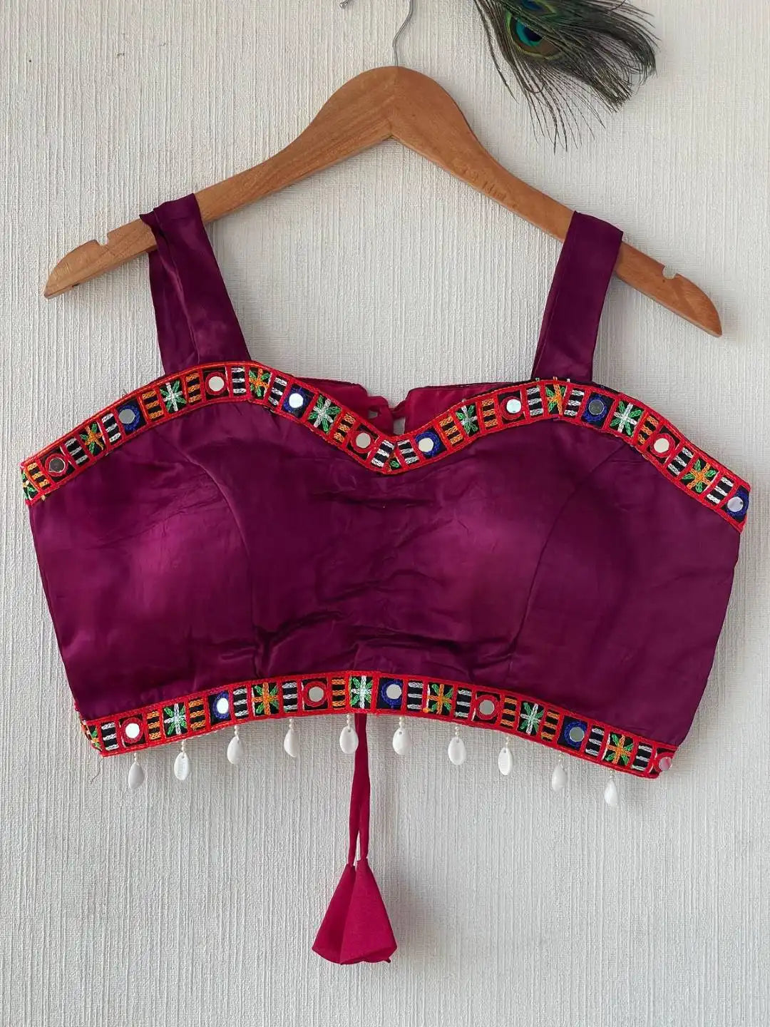 Ruhi Vol 50 Gajji Silk Plum Color Striped Blouse Collection