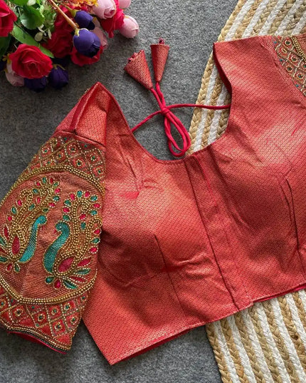 Ruhi Vol 51 Banarasi Jacquard Silk Wedding Blouse