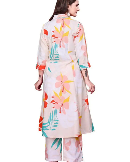 RM Rayon Digital Print Long Co Ord Western Suit