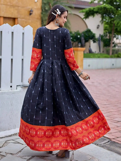 Aradhna 2032 Rayon Anarkali Long Flair Gown Collection