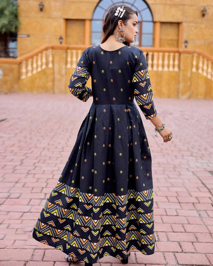 Aradhna 2032 Rayon Anarkali Long Flair Gown Ternding