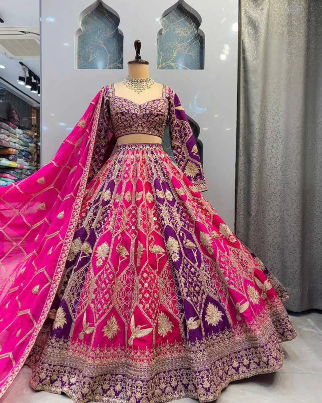 SBD 1780 Chinon Silk Lehenga Choli Sequence Work