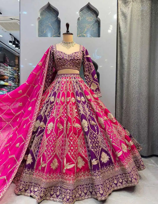 SBD 1780 Chinon Silk Lehenga Choli Sequence Work