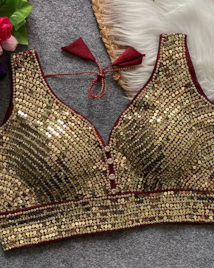 Ruhi Vol 57 Readymade Blouse Mirror Work Collection