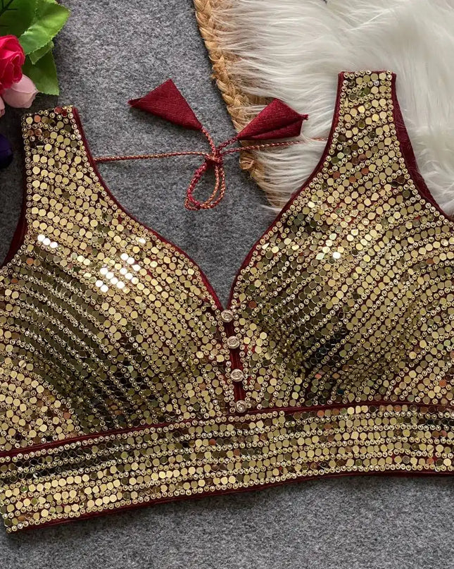Ruhi Vol 57 Readymade Blouse Mirror Work Collection