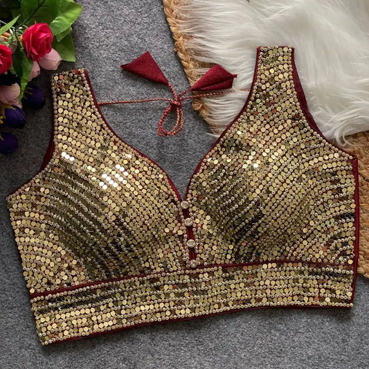 Ruhi Vol 57 Readymade Blouse Mirror Work Collection
