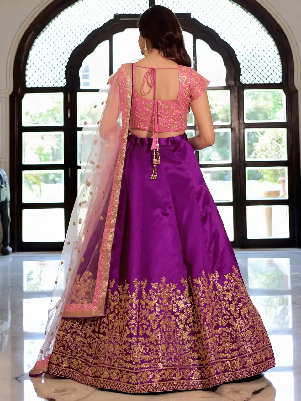 Zeel 17303 Purple Lehenga Choli With Sequence Embroidery Work