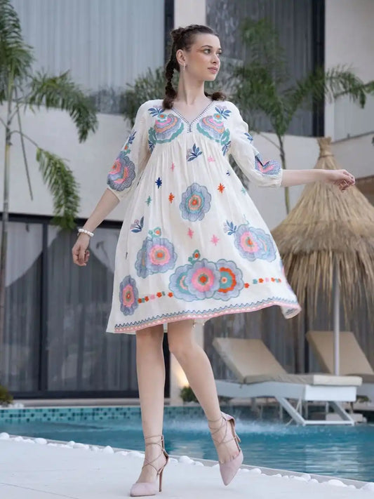 RM Cotton Western Short Top Floral Tunic Collection